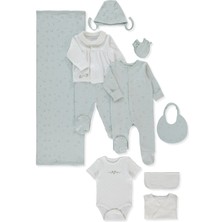 Bebetto Interlok Zıbın Set 10LU (Flower Garden) Mint