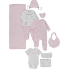 Bebetto Interlok Zıbın Set 10LU (Flower Garden) Pembe