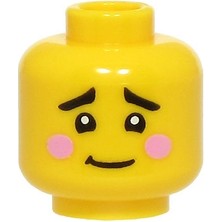 LEGO Minifigür Parçaları: Kafa: 3626PB3806