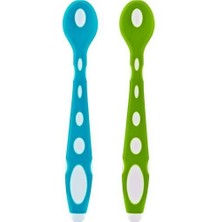 Babyjem Silikon Mama Kaşığı 563 Mavi Yeşil