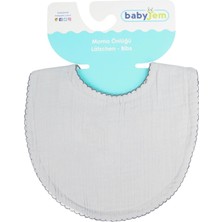 Xo Kids BabyJem Bürümcük Müslin Önlük 811 Gri