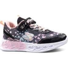 Kindep (Ndrops) Cırtlı Çocuk Spor Ayakkabı Siyah