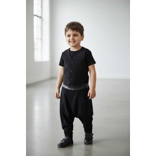 bilqasmi Erkek Çocuk Yöresel Elbise Yelekli Şalvar Takımı, Geleneksel Folklor Kıyafeti