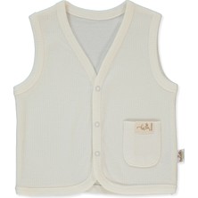 Bebetto Organik Raporlu Interlok Yelek (Organıc Be Nature) Ekru