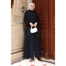 Moda Hayme A Kesim Ferace - Yarım Mevlana Model - Medine Ipeği