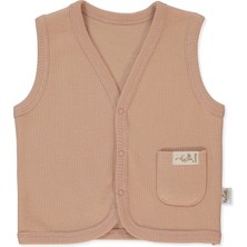 Bebetto Organik Raporlu Interlok Yelek (Organıc Be Nature) Kiremit