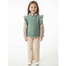 Top Girl Kız Çocuk 3lu Alt Üst Takım 3-7 Yaş 4778