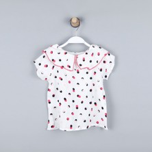 Çikoby P-003973 (Ck 8158) Kız Bebek Dokuma Bluz 6-36 Ay