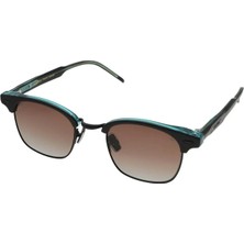 Quantum Siyah Kahverengi Polarize Unisex Güneş Gözlüğü 48 mm