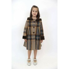 Damasqino Kız Çocuk Kaban 4-8 Yaş 1058