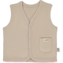 Bebetto Organik Raporlu Interlok Yelek (Organıc Be Nature) Bej