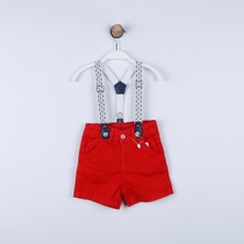 Çikoby P-003963 (Ce 8075) Erkek Bebek Renkli Askılı Şort 6-36 Ay