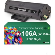 Techarbor 5000 Sayfa Hp Laser Mfp 135AG Yazıcı Uyumlu 106A - W1106A Muadil Toner Çipli