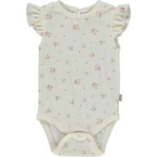 Bebetto Ajurlu Kısa Kollu Body Yaş Baskılı (Bloom) Pembe