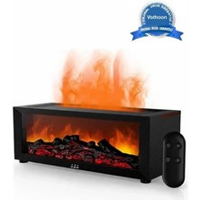 Twin Store A4 Şömine Esintili Aromaterapi Difüzörü Ultrasonik Hava Nemlendici