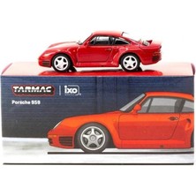 Tarmac Works x Ixo Models Porsche 959 Kırmızı 1/64 Model Araba