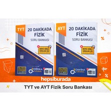 Dakika Kurumsal 20 Dakikada Fizik Soru Bankası Tyt + Ayt Seti | Üniversiteye Hazırlık | Konu Anlatımlı Video Çözümlü | Yeni Nesil Sorular | 2’li Kitap Set