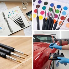 By Nevser®10 Adet Hobi ve Araba Rötüş Fırça Seti – Ince Detay Boyama, Model Yapımı ve Araç Çizik Giderme Için Çok Amaçlı Fırça Takımı