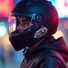 By Nevser® Y20 Motorsikletler Için Kablosuz Bluetooth Kulaklıklı – Suya Dayanıklı, Uzun Ömürlü Batarya, Gürültü Engelleme Özellikli Kask Kulaklığı