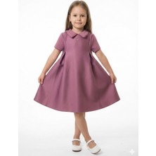 Damasqino Kız Çocuk Elbise 4-8 Yaş 9221