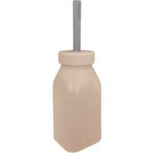 Oioi Şişe + Pipet 200 ml Bubble Beige  Powder Grey