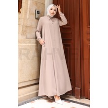 Moda Hayme A Kesim Ferace - Yarım Mevlana Model - Medine Ipeği