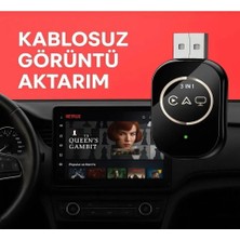 Azurtech 3’ü 1 Arada Kablosuz Apple Carplay / Android Auto / Airplay