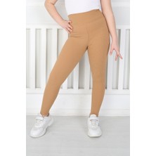 Libas Verda Dar Paça Birinci Kalite Fitilli Kumaş Hardal Kız Çocuk Günlük Tayt