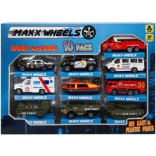 Nacario Mey Ithalat® Street Machine 10'lu Metal Oto Seti