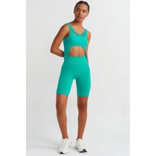 COMEUP V Bel Orta Toparlayıcı Biker Şort Pool Green