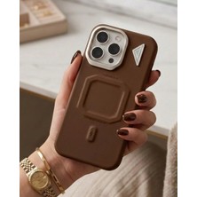 Kılıf House  Iphone Uyumlu Metal Çerçeveli Designed Magsafe Destekli Kılıf