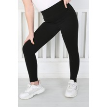 Libas Verda Dar Paça Birinci Kalite Fitilli Kumaş Siyah Kız Çocuk Günlük Tayt