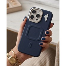 Kılıf House Iphone Uyumlu Metal Çerçeveli Designed Magsafe Destekli Kılıf