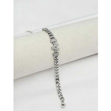 SY Aksesuar 14K Silver Kuyumcu Model Harf Bileklik