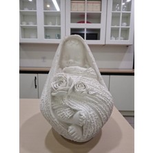 Doğal Detaylı  Beyaz Bebek Biblosu