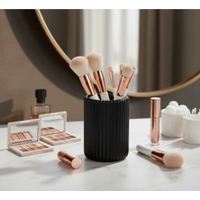 Kafs Store Dekoratif Kalemlik / Fırçalık – Modern Silindirik Tasarım | Makyaj Organizer| Masa Üzeri Organizer