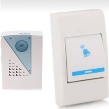 abnturk Kablosuz LED Zil Kapı Zili ve Wireles Uzaktan Kumanda 32 Ayar Şarkıları 100 M Menzilli