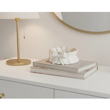 Kafs Store Dekoratif Fiyonk Detaylı Takı ve Aksesuar Organizeri – 12 Cm-12 Cm-4.5 cm