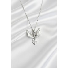 Jade'm Gold Jadem Gold 316L Paslanmaz Çelik Anka Kuşu Model Kadın Kolye