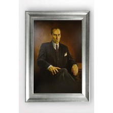 Giyense Gümüş Çerçeveli Atatürk Tablo AD148