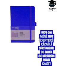 Mynote 9X14 cm Mini Not Defteri Çizgili Sert Kapak 96 Sayfa 80 gr Krem Renk Kağıt