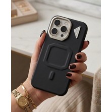 Kılıf House Iphone Uyumlu Metal Çerçeveli Designed Magsafe Destekli Kılıf