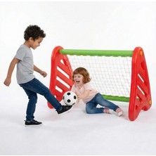 Exectus Minyatür Futbol Kalesi Su ve Kum Bidonlu Çocuk Bahçe Kreş Tipi Spor Seti