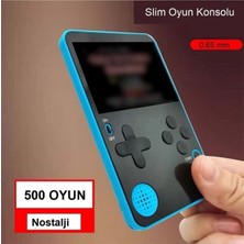 Plentiful Retro Klasik 500 Oyun 2.4 Inç Renkli LCD Ekran 6.5mm Slim Kasa Taşınabilir El Atarisi