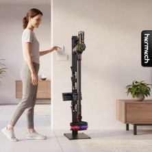 Hermech Dyson V8 cyclone Uyumlu Süpürge Standı Mat Siyah