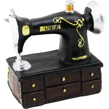 Calperia Dikiş Makinesi Vintage Dekoratif Biblo 20X15X8.5CM Reçine (5047)