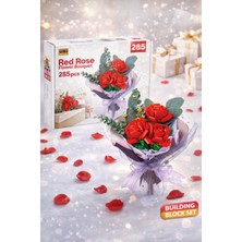 Aksoy Toys 3’lü Kırmızı Gül Buketi 285 Parça Yapı Seti