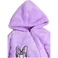 Chicsy Baby Kışlık Tatlı Peluş Pamuklu Nakışlı Kapüşonlu Welsoft Tulum