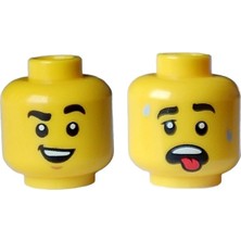 LEGO Minifigür Parçaları: Kafa: 3626PB3224