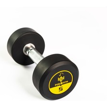 Hasgym 5 kg Kauçuk Kaplı Profesyonel Olimpik Dumbbell ( Dambıl )